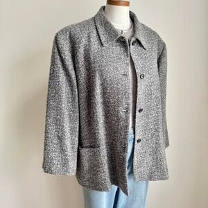 90s Silk Blend Chore Coat Jacket